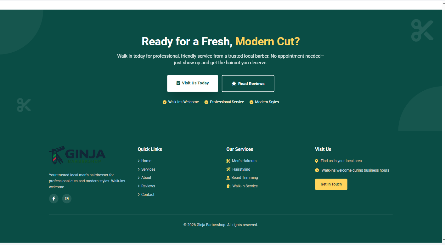 CTA and Footer